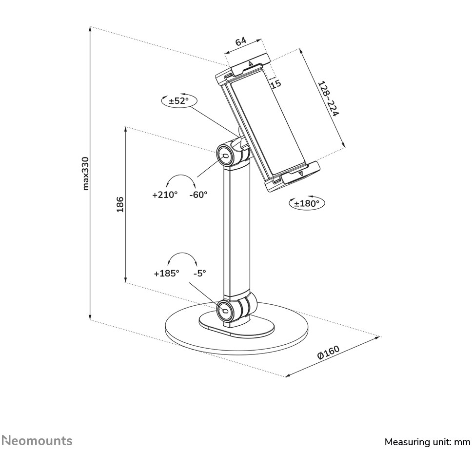 Stalak za tablet NEOMOUNTS DS15-540WH1 bijeli-16