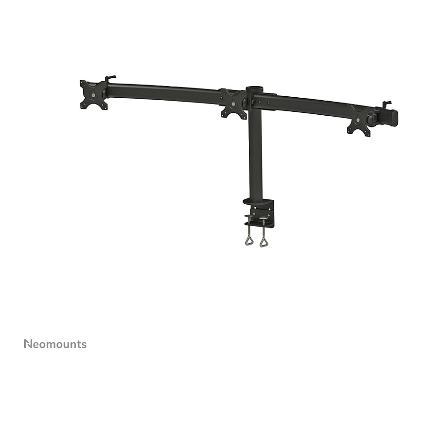 Nosač za monitor stolni NEOMOUNTS FPMA-D700D3 (za 3 monitora, po nosaču 10"- 27", do 8 kg, nagib 90°, rotacija 360°, zakret 103°)-24