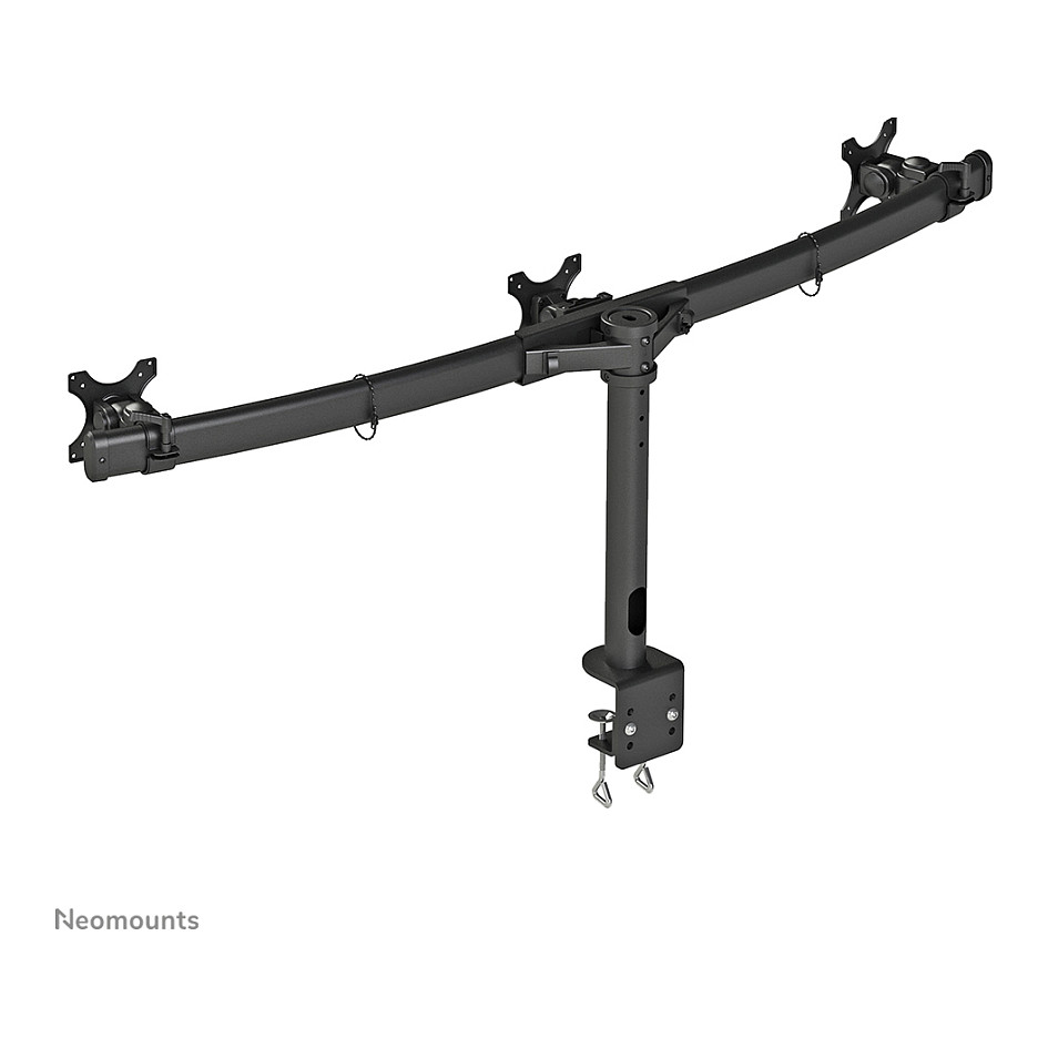Nosač za monitor stolni NEOMOUNTS FPMA-D700D3 (za 3 monitora, po nosaču 10"- 27", do 8 kg, nagib 90°, rotacija 360°, zakret 103°)-29