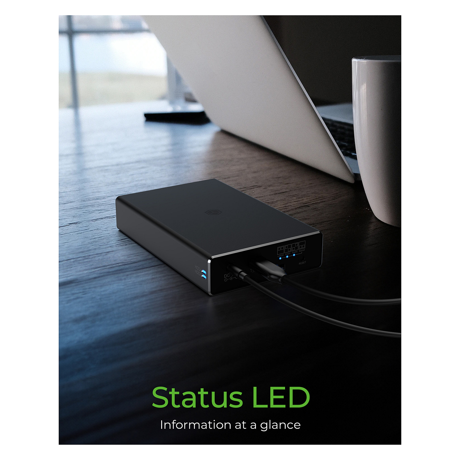 Kućište za diskove ICY BOX IB-RD2253-C31 (2x 2.5" SATA, USB-C 3.1 Gen 2, RAID)-10
