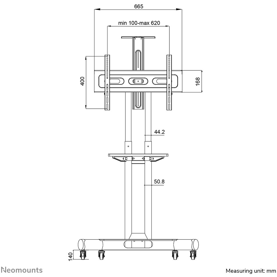 Kolica NEOMOUNTS Select NM-M1700 (za LCD zaslon) crna-15
