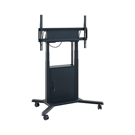 Kolica za zaslon HAGOR HP Twin Lift M-B (55"-86"), motorizirana, crna boja-1