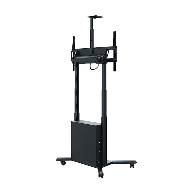 Kolica za zaslon HAGOR HP Twin Lift M-B (55"-86"), motorizirana, crna boja-6