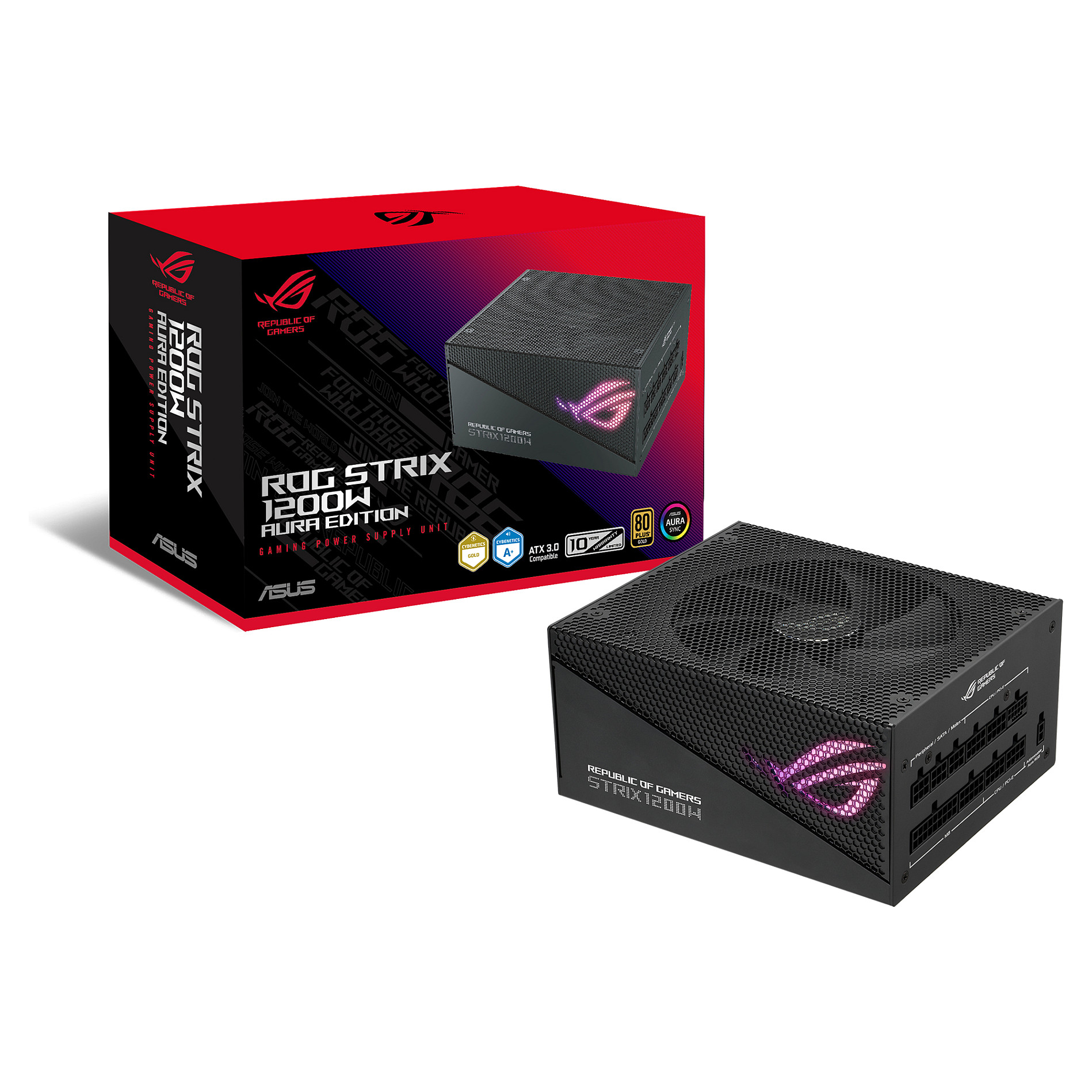 Napajanje ASUS ROG Strix 1200W Gold Aura Edition, 80+ Gold, ATX 3.0-6