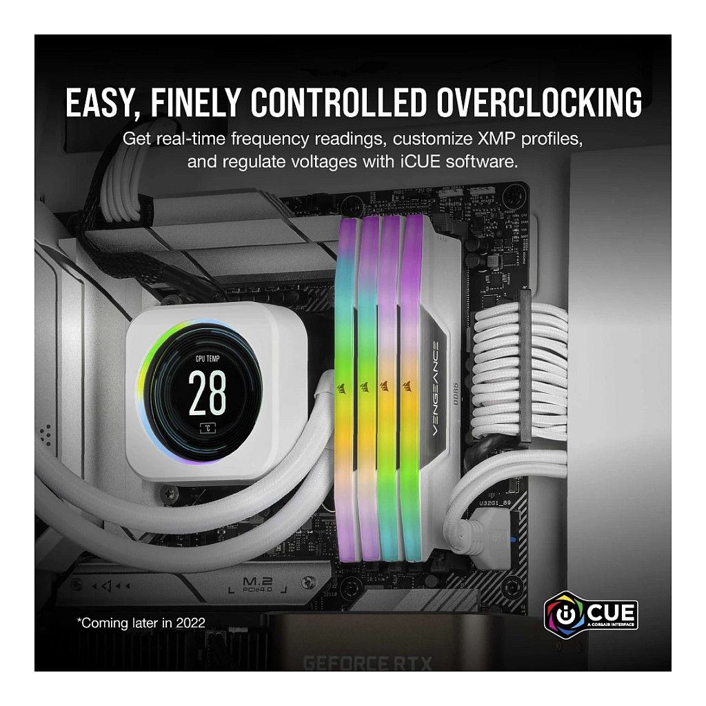 RAM CORSAIR VENGEANCE D5 6000 64GB C30 RGB K2-10