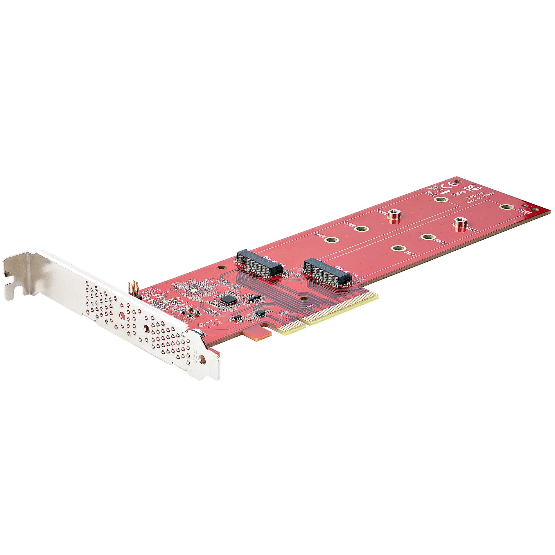 Adapter za dvostruki M.2 PCIe SSD STARTECH.COM (x8 / x16, Dual NVMe or AHCI, PCIe M-Key M2 SSD)-9