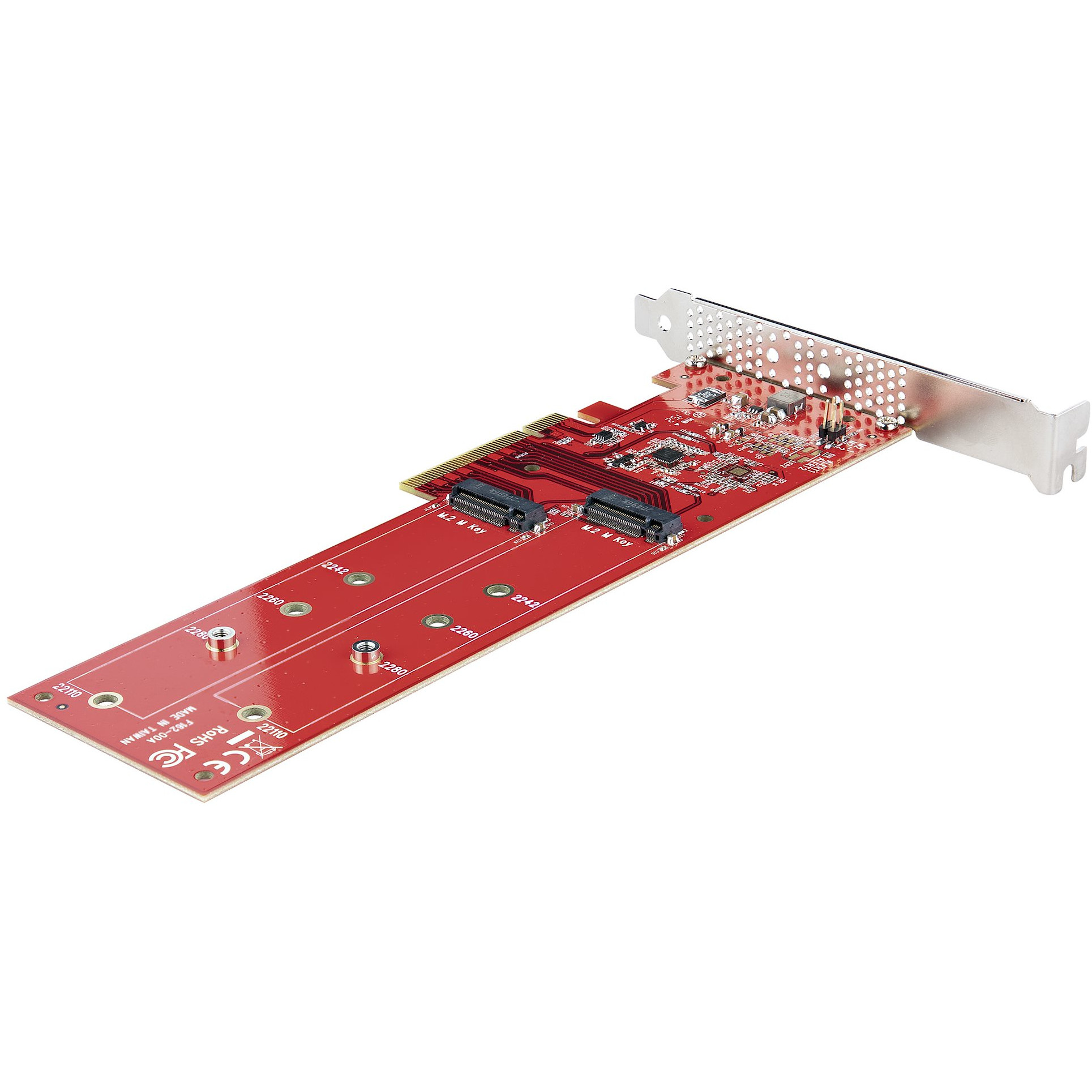 Adapter za dvostruki M.2 PCIe SSD STARTECH.COM (x8 / x16, Dual NVMe or AHCI, PCIe M-Key M2 SSD)-11