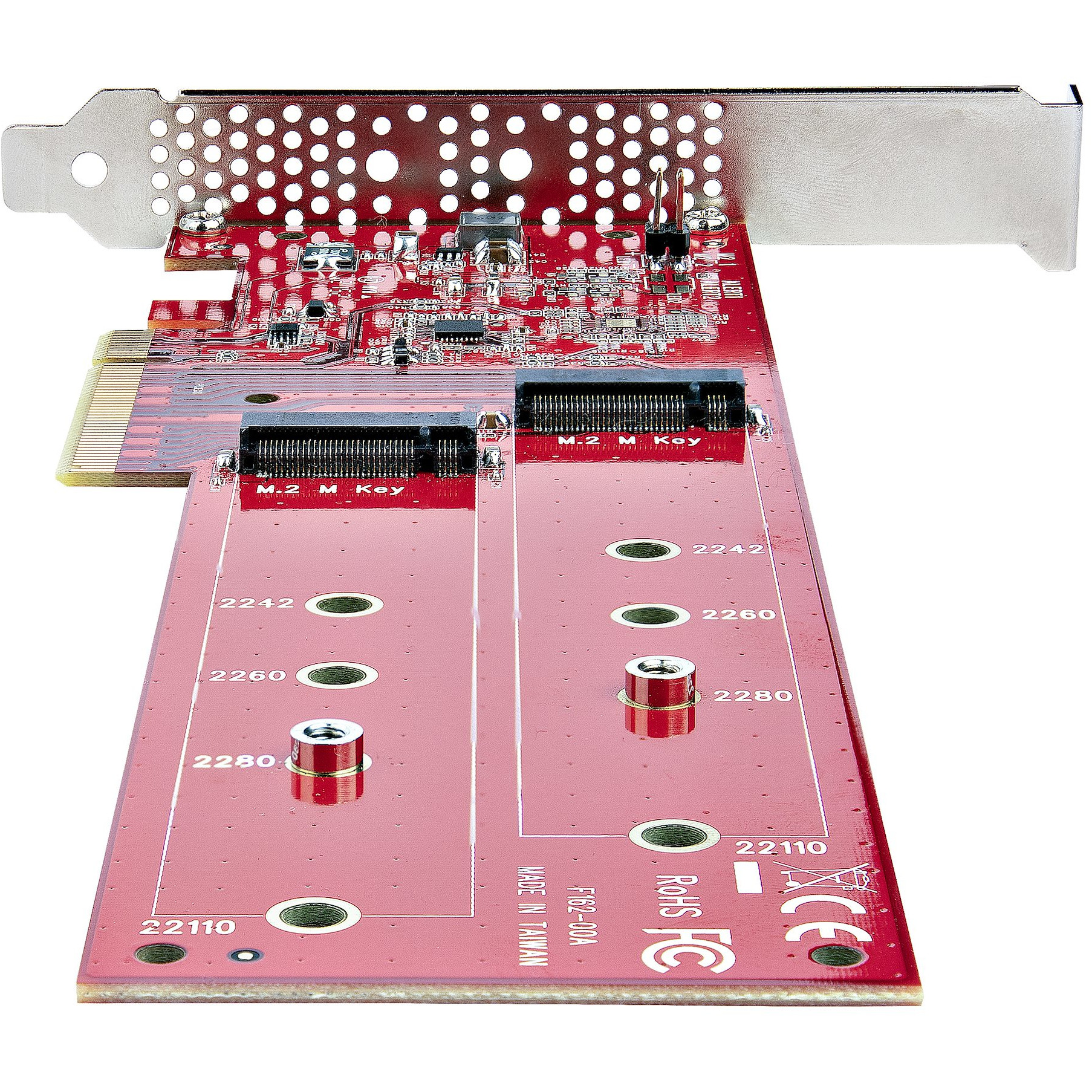 Adapter za dvostruki M.2 PCIe SSD STARTECH.COM (x8 / x16, Dual NVMe or AHCI, PCIe M-Key M2 SSD)-13