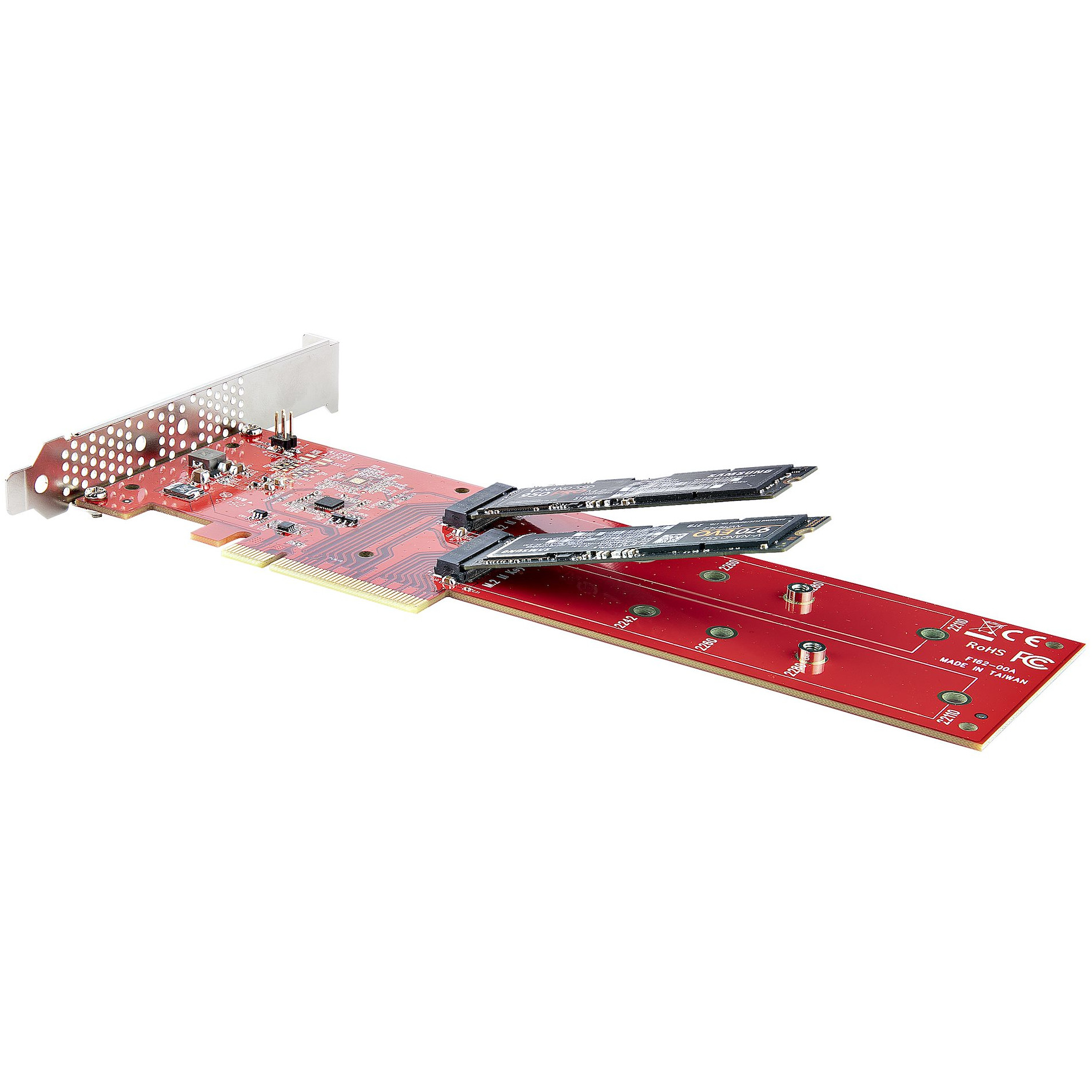 Adapter za dvostruki M.2 PCIe SSD STARTECH.COM (x8 / x16, Dual NVMe or AHCI, PCIe M-Key M2 SSD)-16