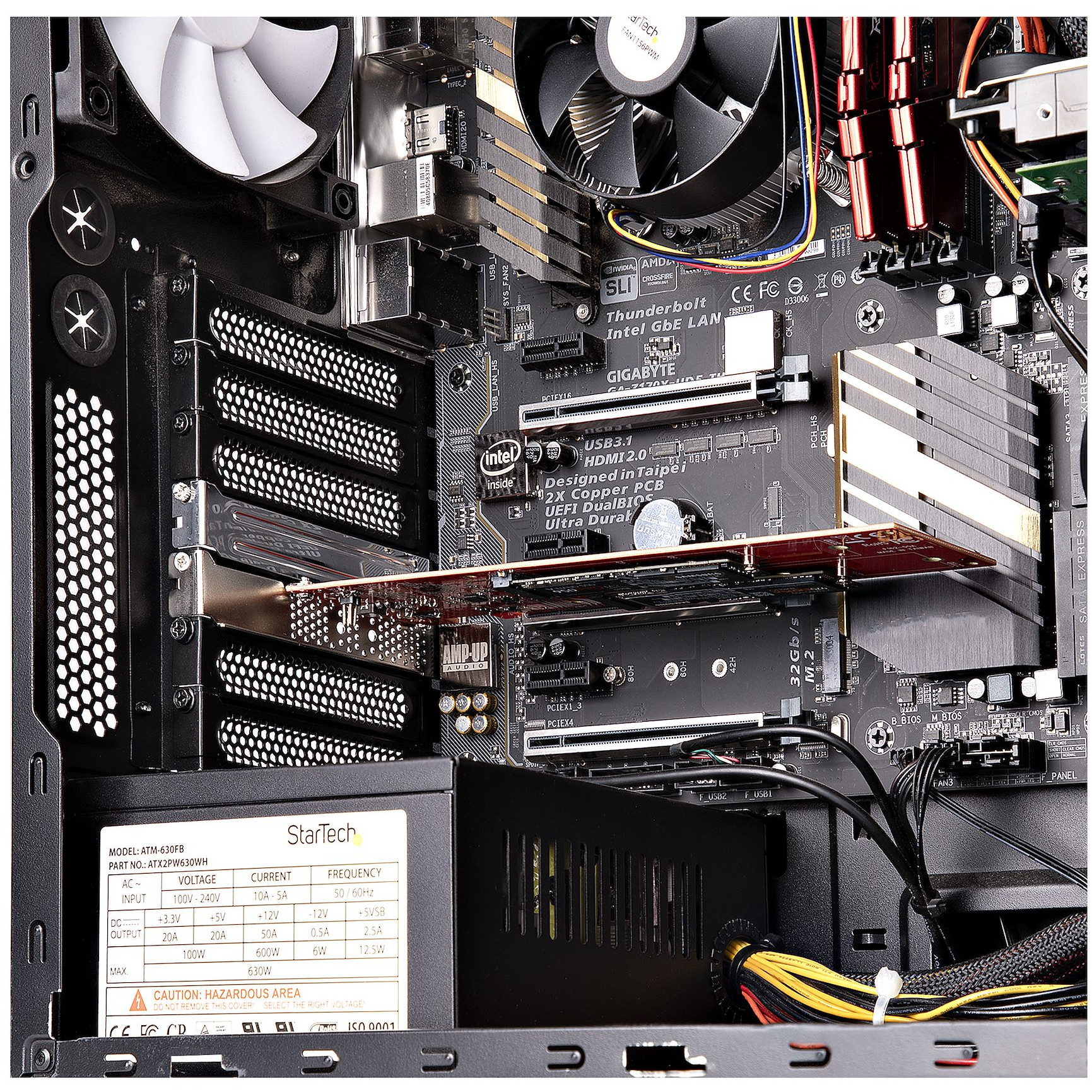 Adapter za dvostruki M.2 PCIe SSD STARTECH.COM (x8 / x16, Dual NVMe or AHCI, PCIe M-Key M2 SSD)-18