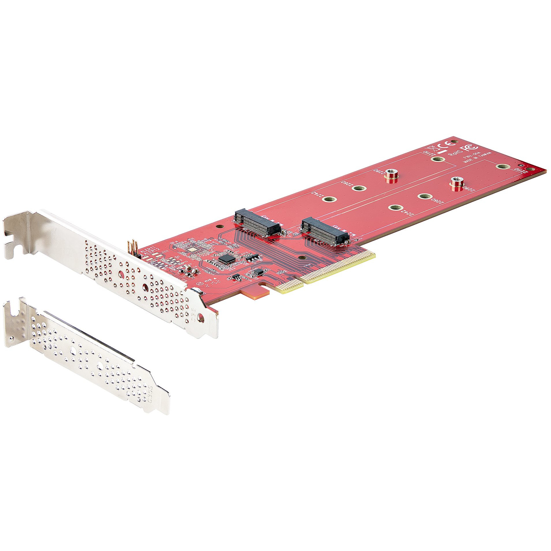 Adapter za dvostruki M.2 PCIe SSD STARTECH.COM (x8 / x16, Dual NVMe or AHCI, PCIe M-Key M2 SSD)-19