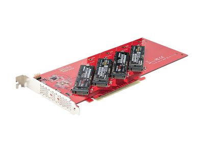 PCIe Adapter STARTECH.COM PEX8M2E4, Quad M.2 NVMe SSD, PCI Express 4.0 x16-1