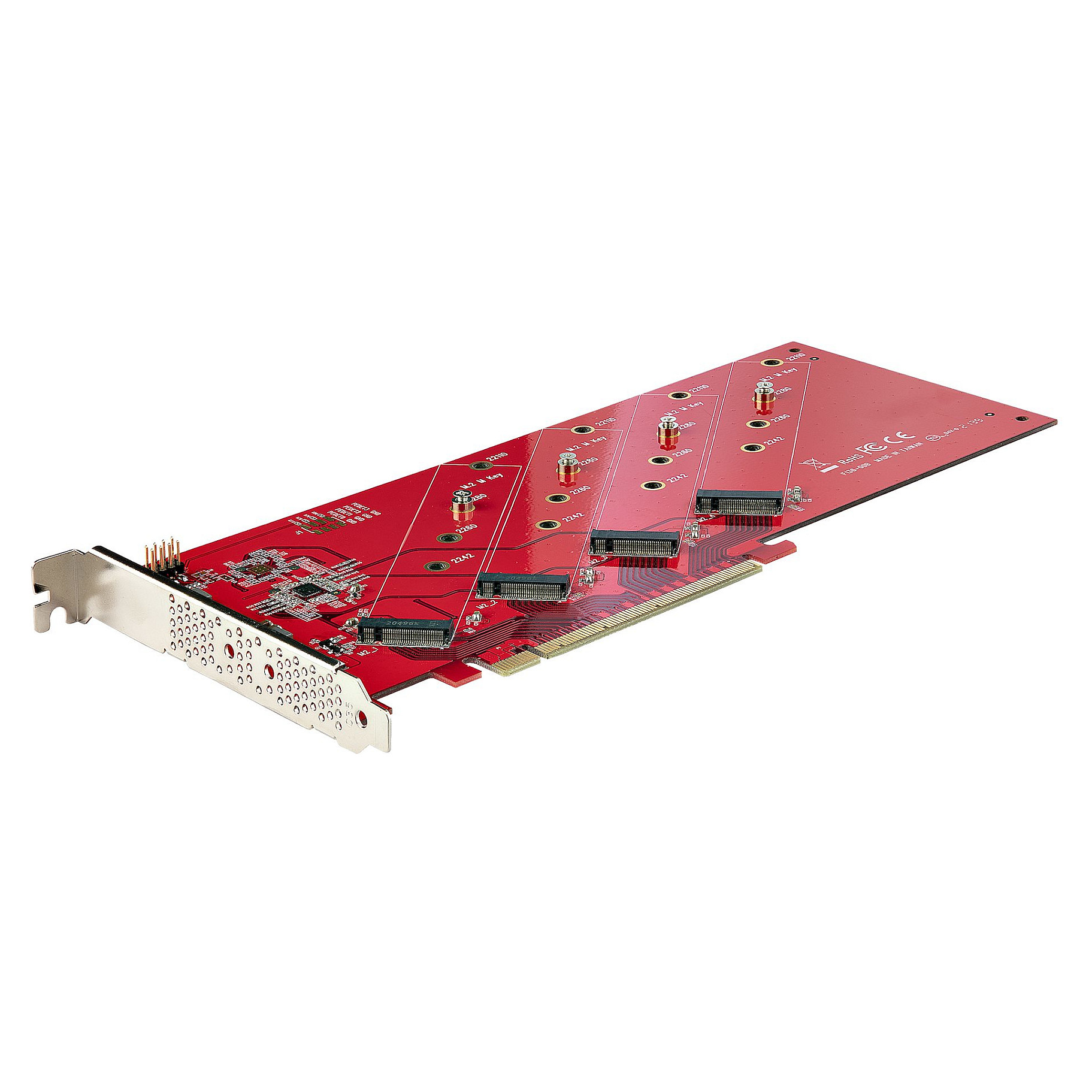 PCIe Adapter STARTECH.COM PEX8M2E4, Quad M.2 NVMe SSD, PCI Express 4.0 x16-8