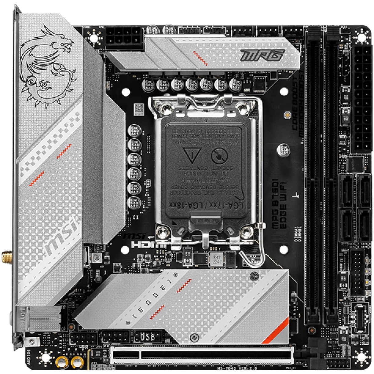 Matična ploča MSI MPG B760I EDGE WIFI (mini ITX, LGA1700 utor, B760)-2