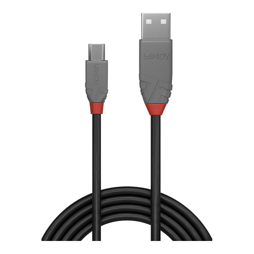 Kabel USB LINDY Anthra Line (USB na Micro-USB Type B, 3 m)-2
