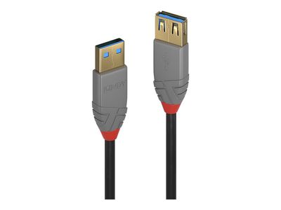 USB 3.2 produžni kabel LINDY Anthra Line, USB-A na USB-A, 1m-0