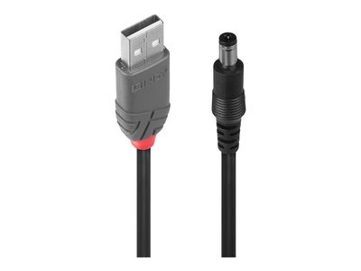 Kabel za napajanje USB LINDY (DC utikač 5.5 x 2.1 mm na USB - samo napajanje, 1.5 m)-1