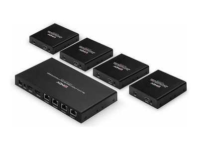 HDMI Splitter Extender LINDY 38262 (4-portni, 4K@60Hz, 70m, PoC, IR)-0