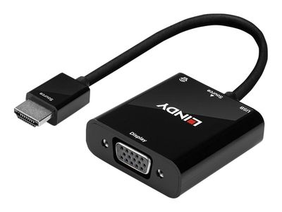Konverter LINDY HDMI na VGA i Audio 38285-1