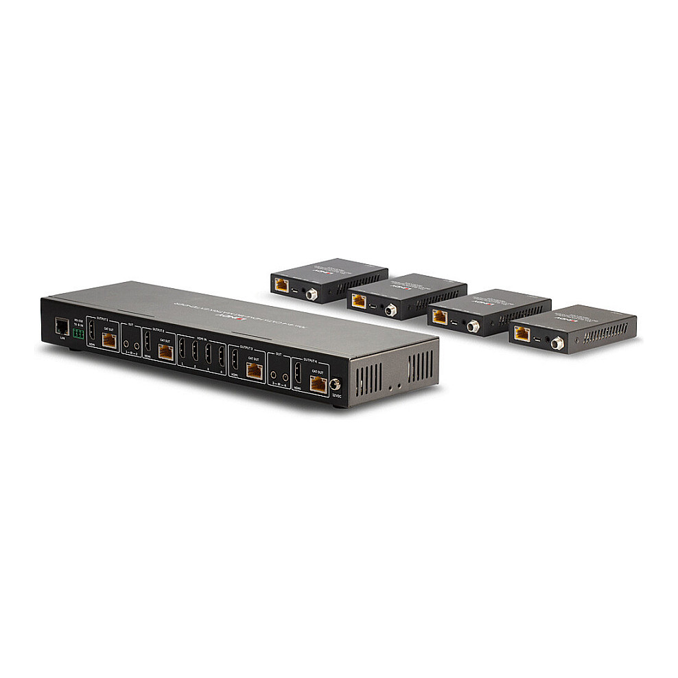 HDMI Matrix Extender LINDY 38328, 4x4, 4K@60Hz, 70m, PoC & Audio-9