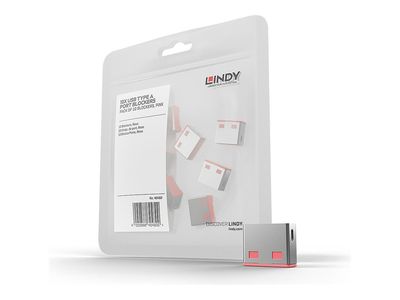 LINDY USB Port Blocker (set 4 komada, roza boja)-0