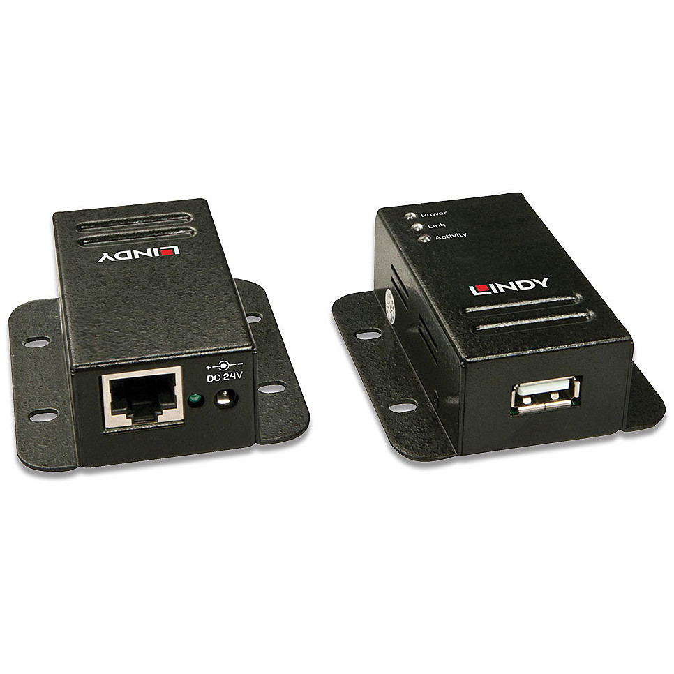 USB produžni kabel LINDY USB 2.0 Cat.5 Extender With Power Over (USB extender, USB 2.0)-6