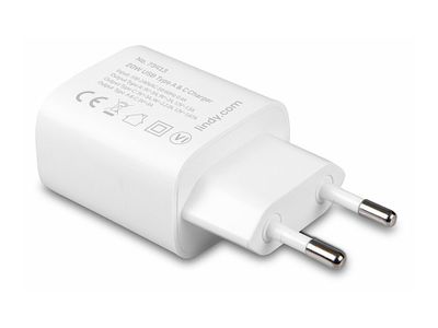 USB punjač LINDY 73413 (20W, USB-C PD, USB-A QC 3.0)-0