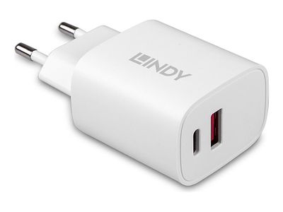 USB punjač LINDY 73413 (20W, USB-C PD, USB-A QC 3.0)-1