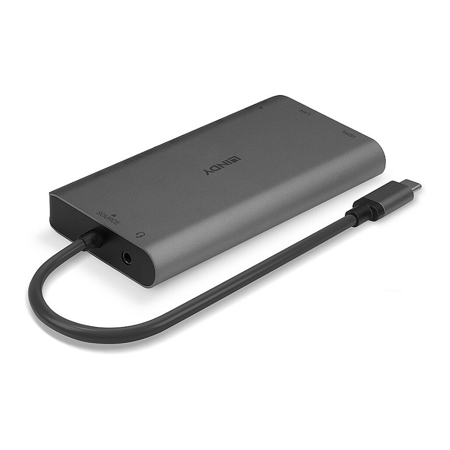 Docking stanica LINDY USB 3.2 Type C Laptop Mini Dock (USB-C 3.2, HDMI, DP, GigE)-6