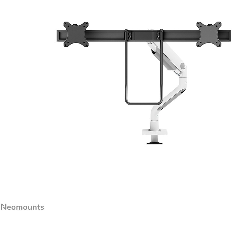 Nosač za monitor stolni NEOMOUNTS Dis Public Mount DS75S-950WH2 (2 monitora, po nosaču 17"- 32", do 8 kg, nagib +60° -60°, zkret +90° -90°, rotacija+180° -180°)-12