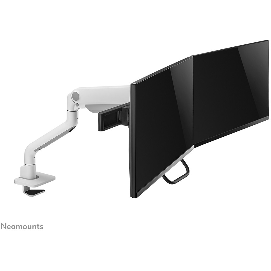 Nosač za monitor stolni NEOMOUNTS Dis Public Mount DS75S-950WH2 (2 monitora, po nosaču 17"- 32", do 8 kg, nagib +60° -60°, zkret +90° -90°, rotacija+180° -180°)-13