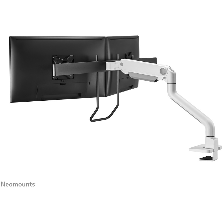 Nosač za monitor stolni NEOMOUNTS Dis Public Mount DS75S-950WH2 (2 monitora, po nosaču 17"- 32", do 8 kg, nagib +60° -60°, zkret +90° -90°, rotacija+180° -180°)-14