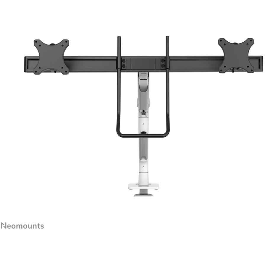 Nosač za monitor stolni NEOMOUNTS Dis Public Mount DS75S-950WH2 (2 monitora, po nosaču 17"- 32", do 8 kg, nagib +60° -60°, zkret +90° -90°, rotacija+180° -180°)-24