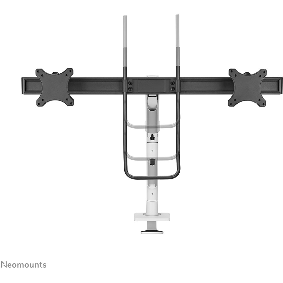 Nosač za monitor stolni NEOMOUNTS Dis Public Mount DS75S-950WH2 (2 monitora, po nosaču 17"- 32", do 8 kg, nagib +60° -60°, zkret +90° -90°, rotacija+180° -180°)-28