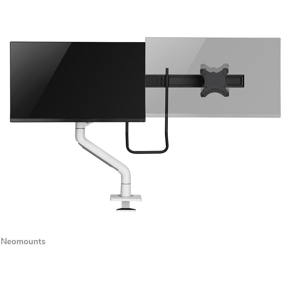 Nosač za monitor stolni NEOMOUNTS Dis Public Mount DS75S-950WH2 (2 monitora, po nosaču 17"- 32", do 8 kg, nagib +60° -60°, zkret +90° -90°, rotacija+180° -180°)-30