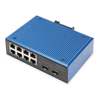 Mrežni switch DIGITUS Fast Ethernet PoE Industrial 8+2-3