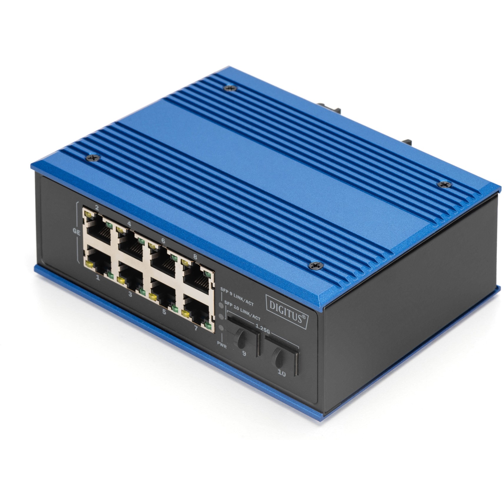 Mrežni switch DIGITUS Gigabit Ethernet PoE Industrial 8+2-3