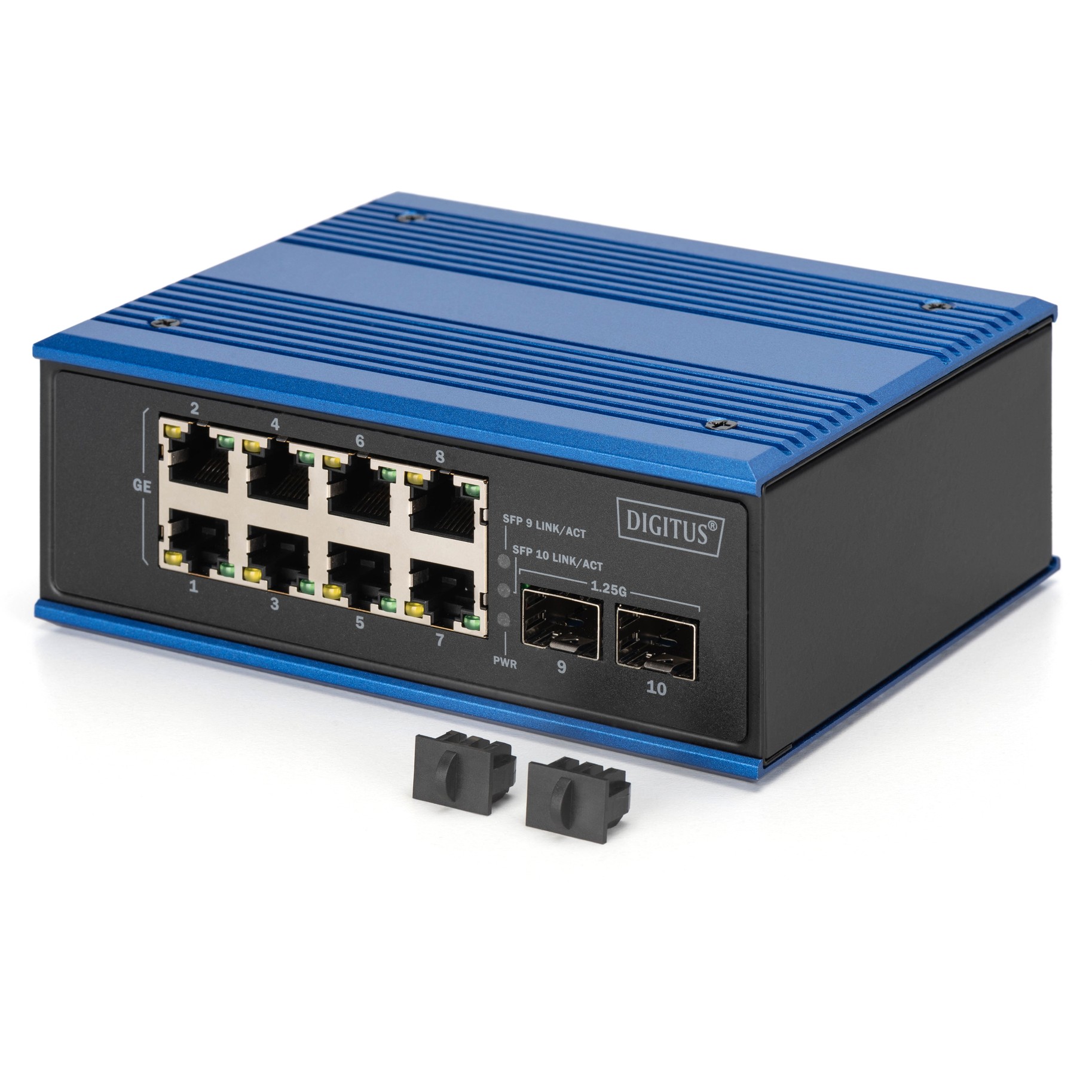 Mrežni switch DIGITUS Gigabit Ethernet PoE Industrial 8+2-7