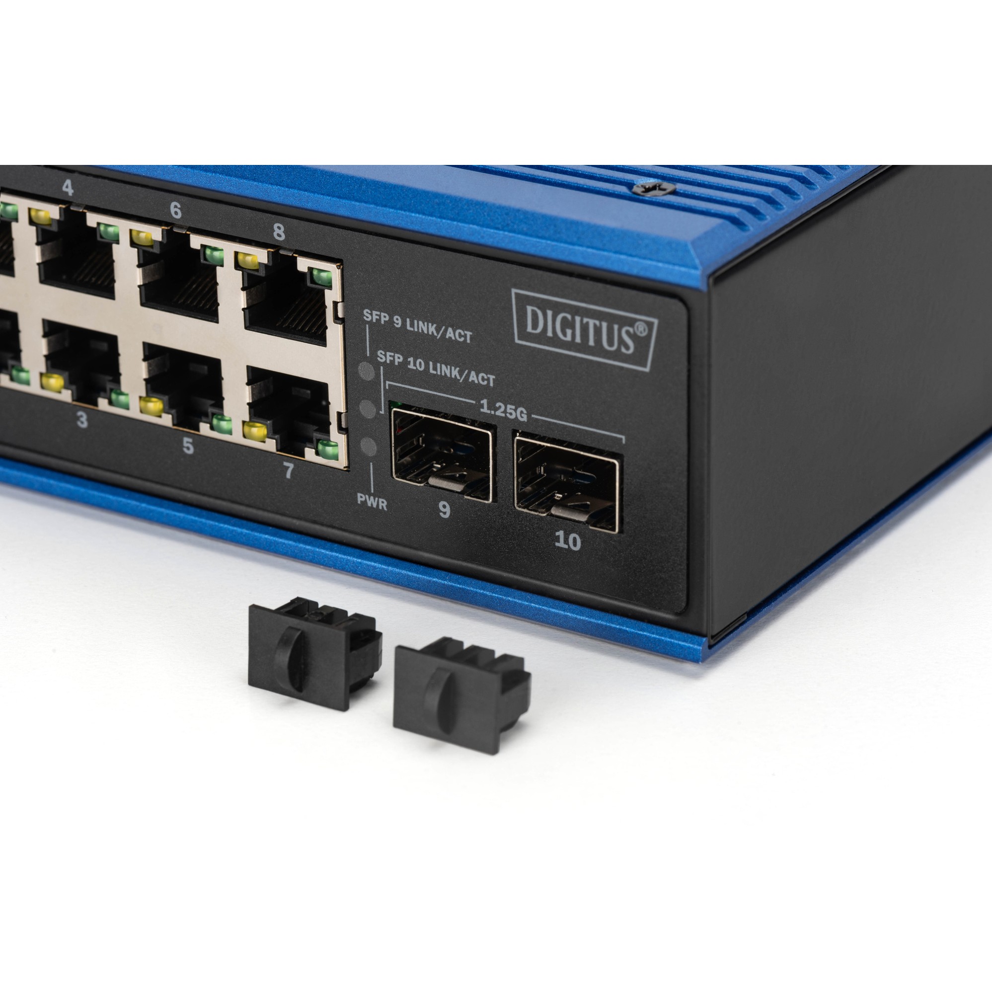 Mrežni switch DIGITUS Gigabit Ethernet PoE Industrial 8+2-8
