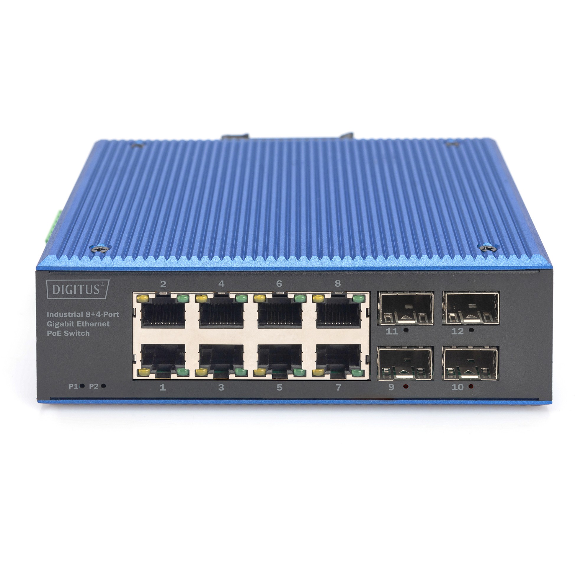 Mrežni switch DIGITUS Gigabit Ethernet PoE Industrial 8+4-5