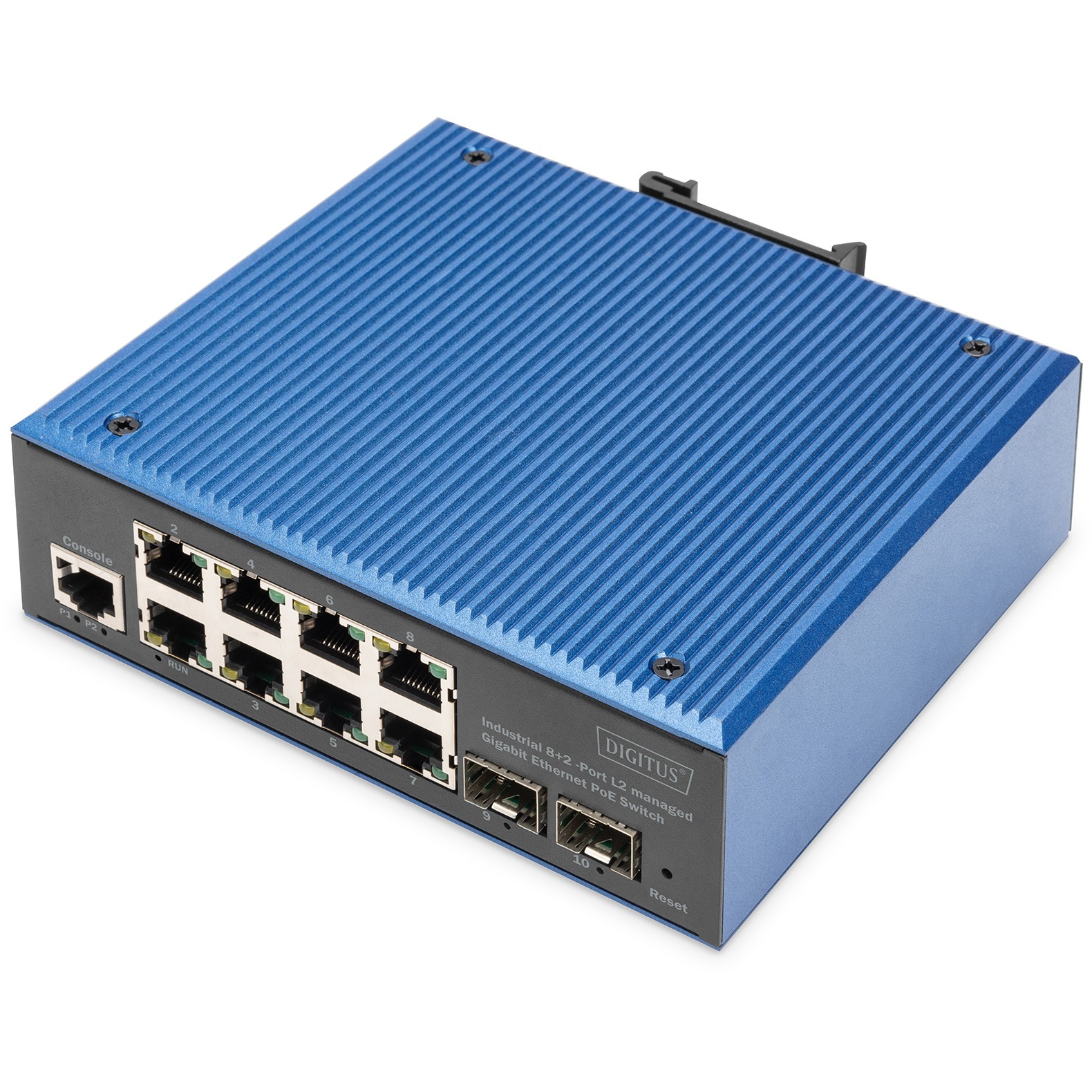 Switch DIGITUS Gigabit Ethernet PoE 8+2 (industrijski)-4
