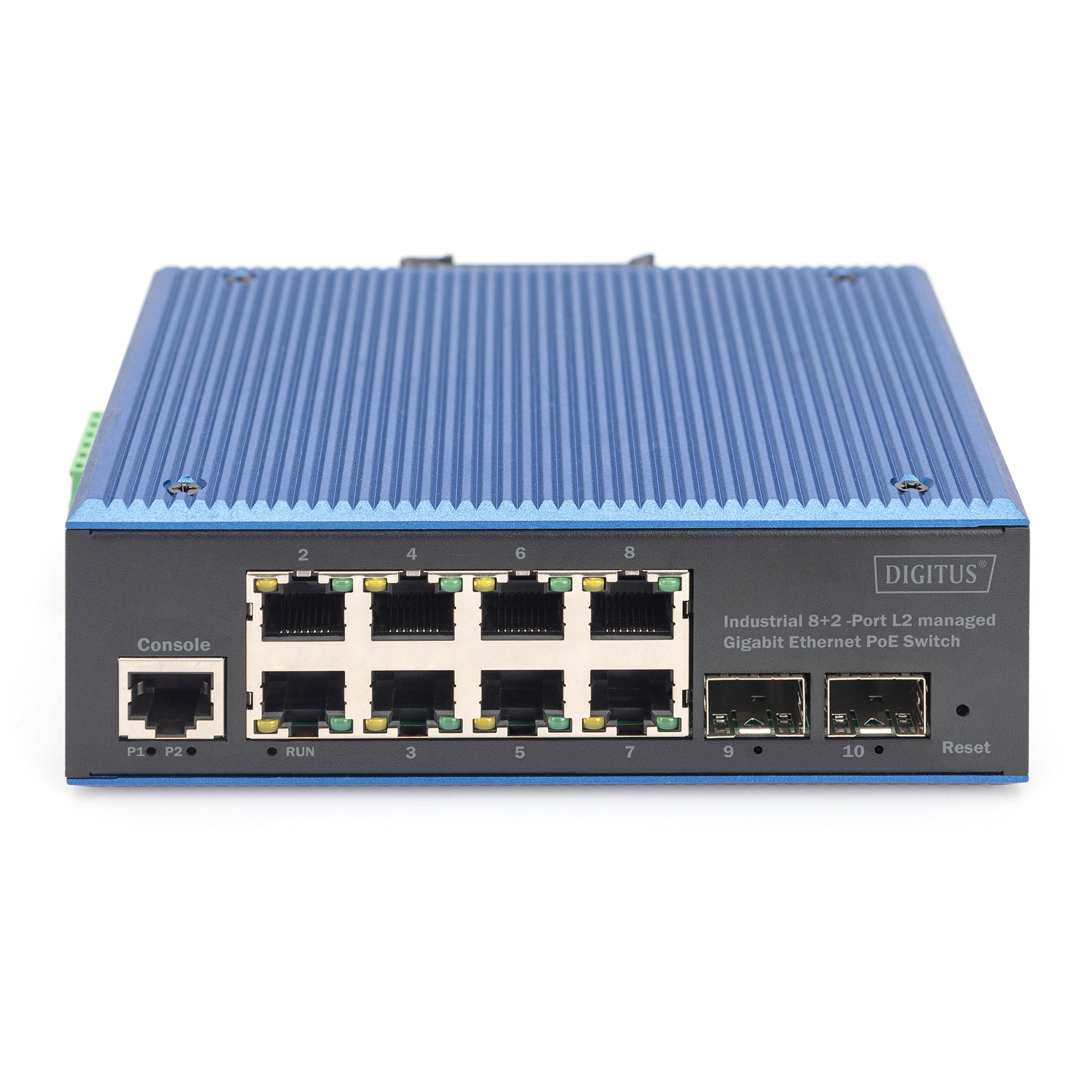 Switch DIGITUS Gigabit Ethernet PoE 8+2 (industrijski)-6