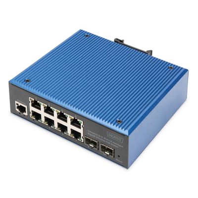 Switch DIGITUS Gigabit Ethernet PoE 8+2 (industrijski)-3