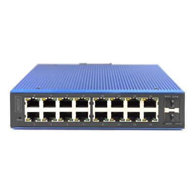 Industrijski mrežni switch DIGITUS DN-651159 (16x GE PoE+, 2x SFP, L2 Managed)-0
