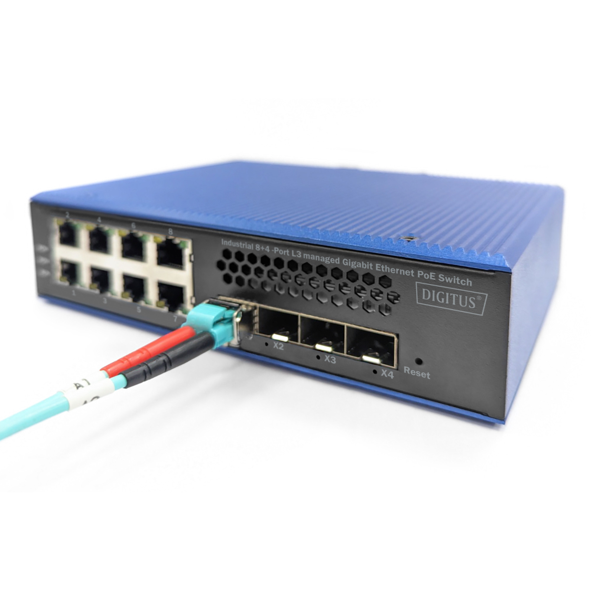 Switch DIGITUS Gigabit Ethernet PoE 8+4SFP (industrijski)-5