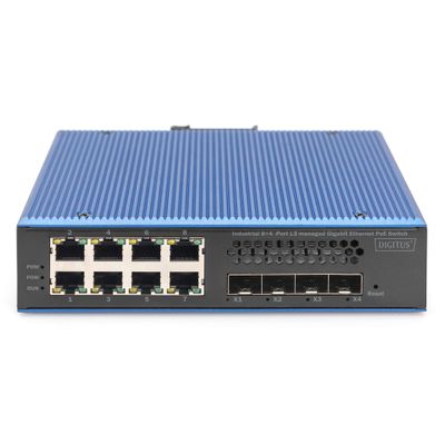 Switch DIGITUS Gigabit Ethernet PoE 8+4SFP (industrijski)-0