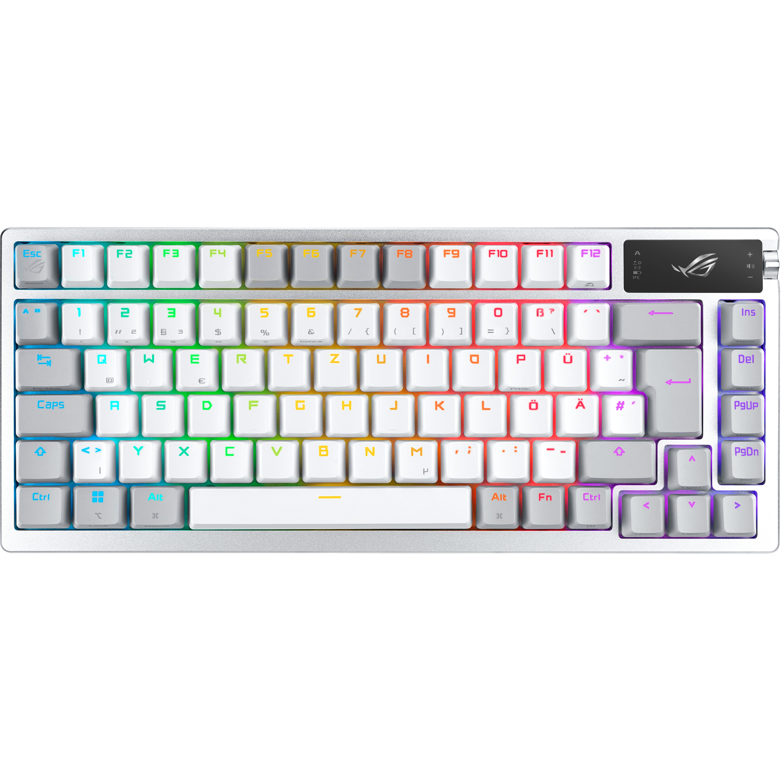 Tipkovnica ASUS ROG Azoth bijela - njemački raspored tipki – internacionalna non HR tipkovnica-5