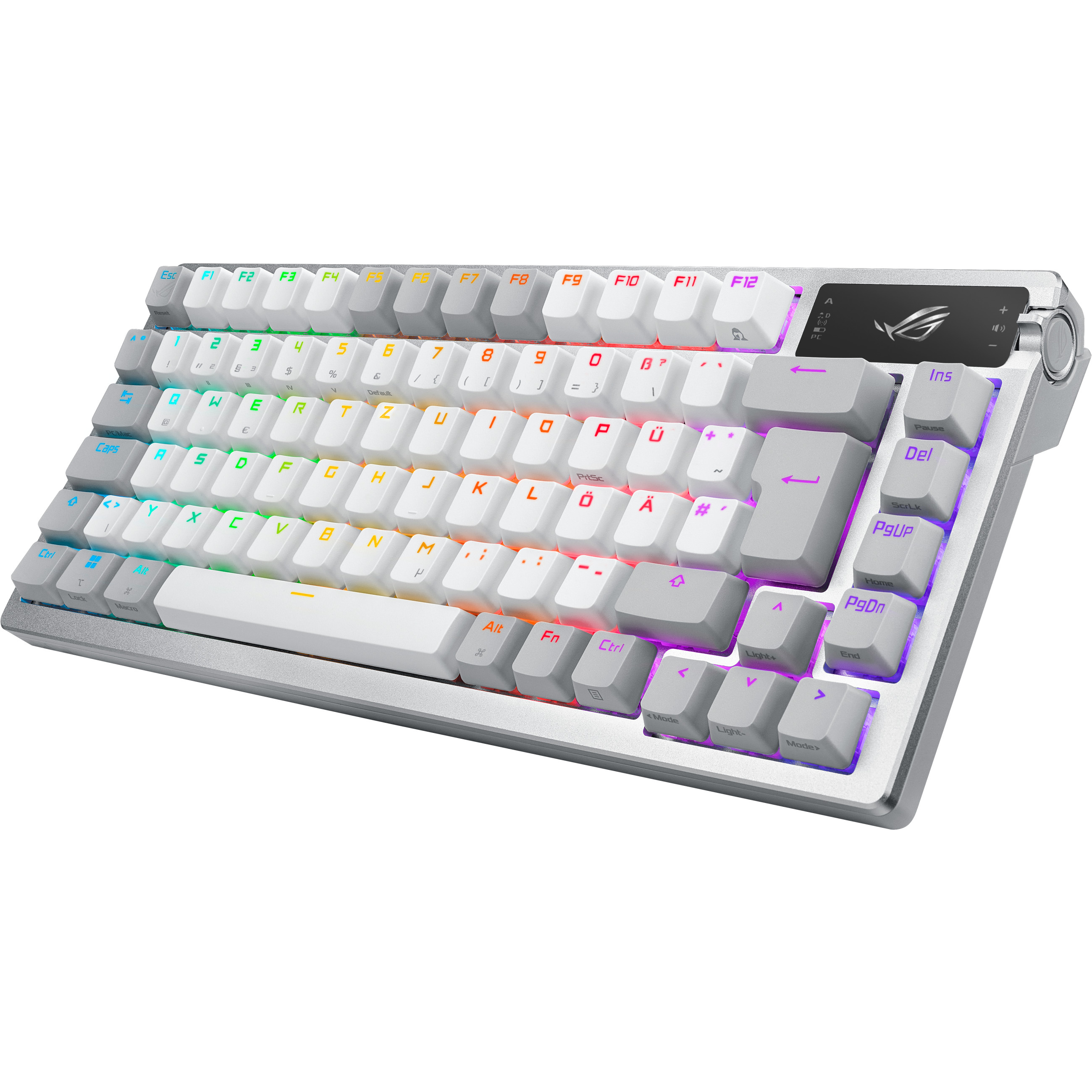 Tipkovnica ASUS ROG Azoth bijela - njemački raspored tipki – internacionalna non HR tipkovnica-7
