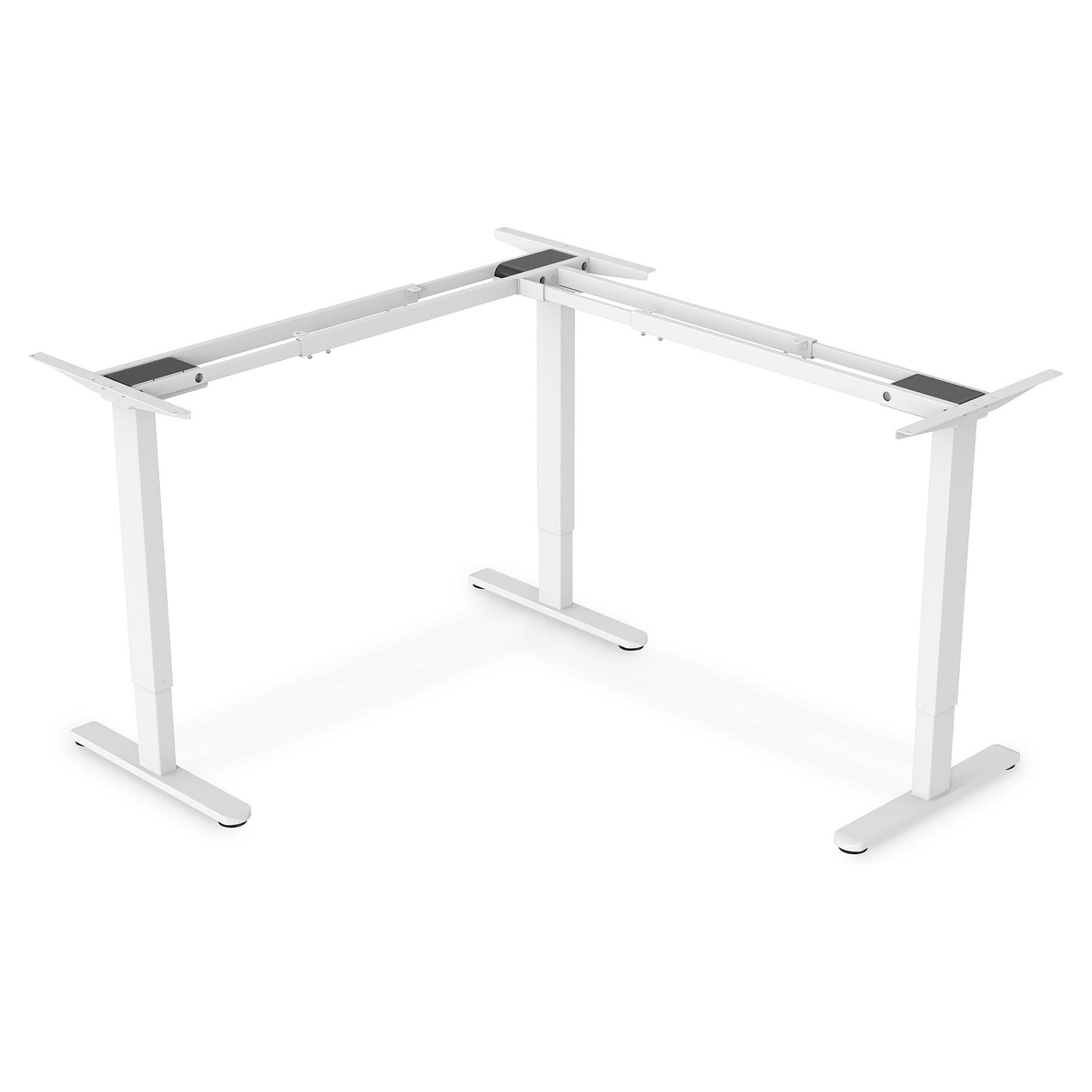Postolje za radni stol DIGITUS DA-90407 (kutno, 3 motora, 62-128 cm, bijelo)-0