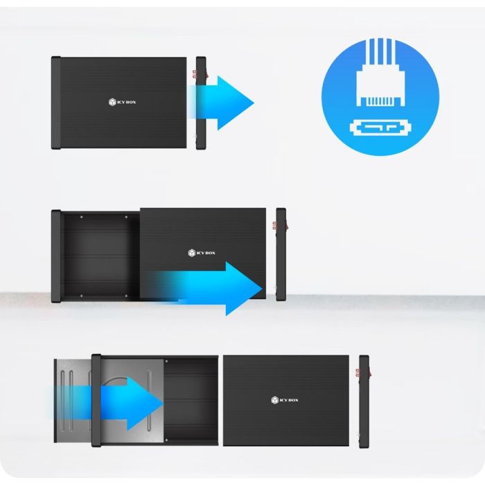 Kučište za skladištenje RAIDSONIC Icy Box (1x 5,25" USB 3.2)-3